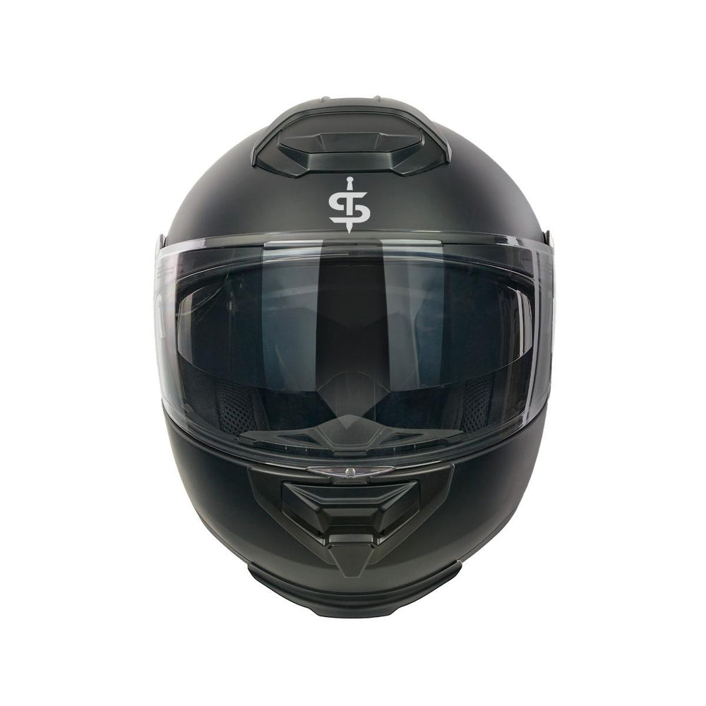 Spada Bastion Flip Front Motorcycle Helmet - Matt Black