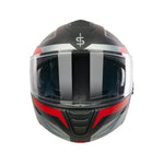 Spada Orion 2 Geo Camo Flip Front Motorcycle Helmet - Matt Red