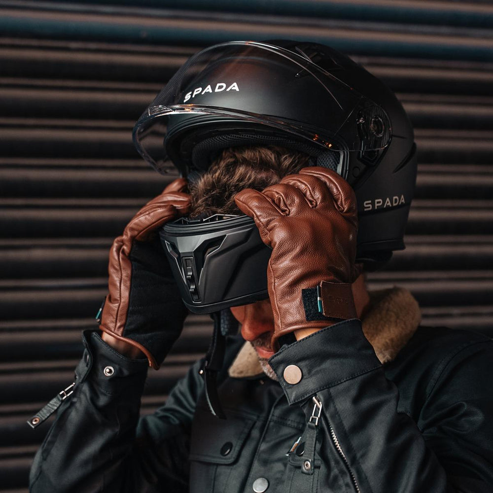 Spada Clutch Winter Waterproof Motorcycle Gloves - Cognac Brown