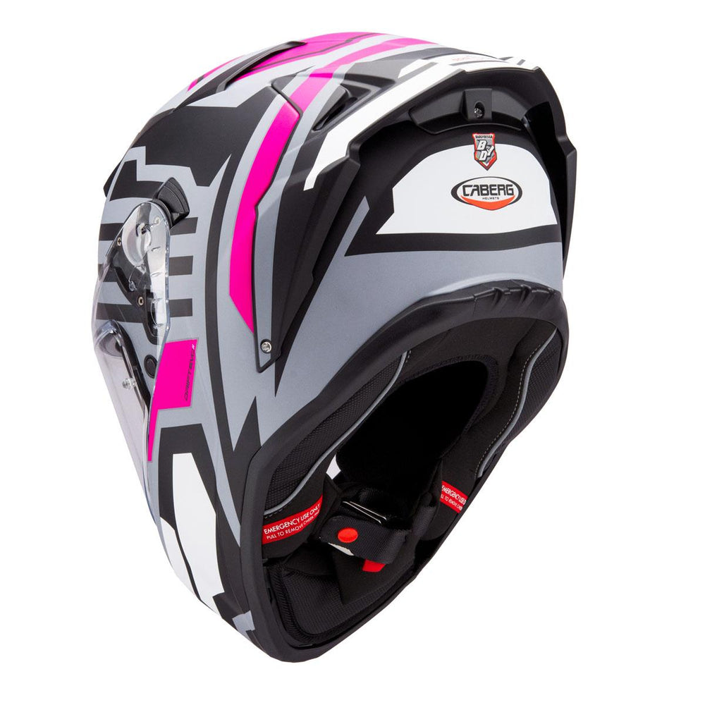 Caberg Drift Evo II Horizon Matt Grey Black Fuchsia Full Face Motorcycle Helmet