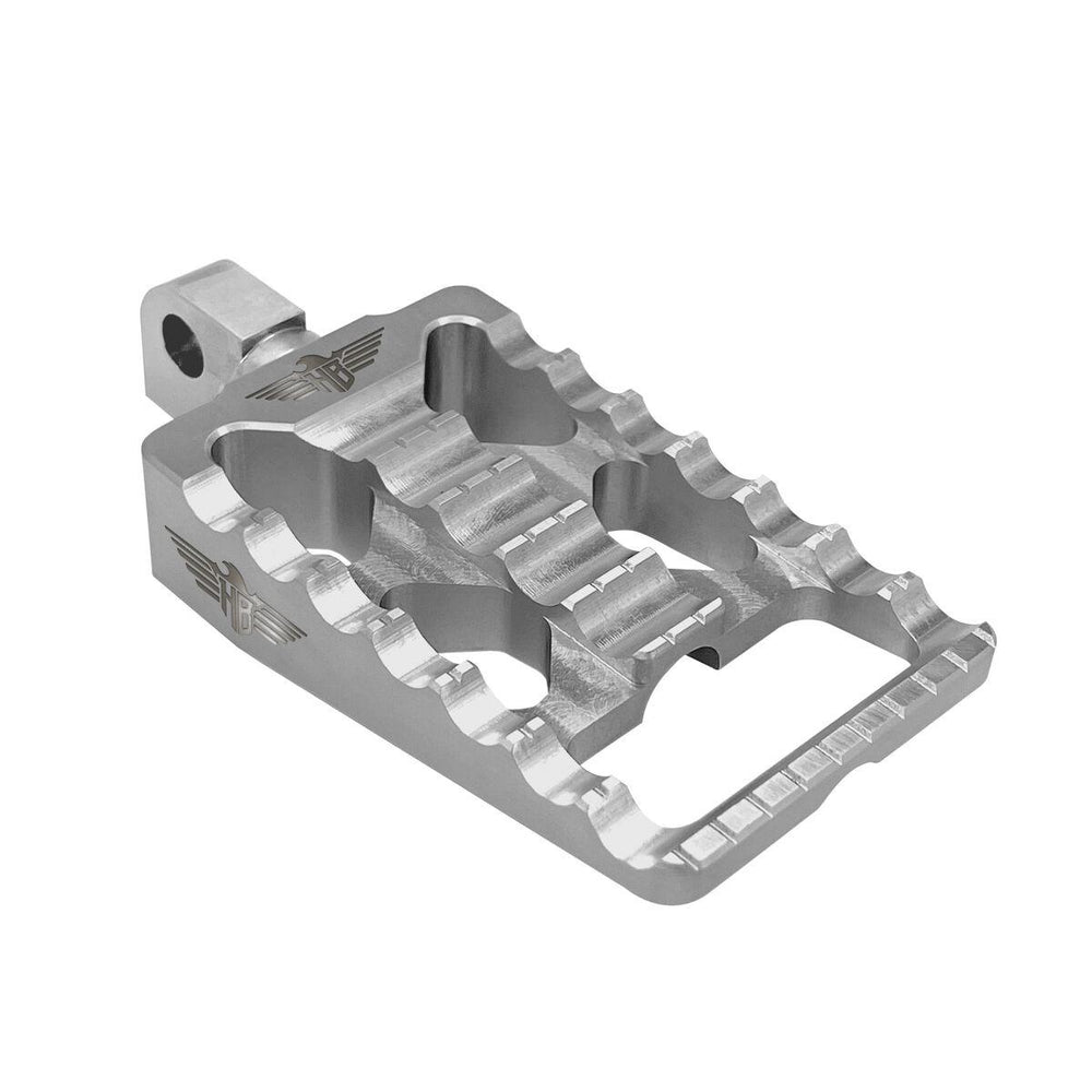 Heinz Bikes Foot Pegs For Harley Davidson FLDE1750 2018-2020 Rear - Silver