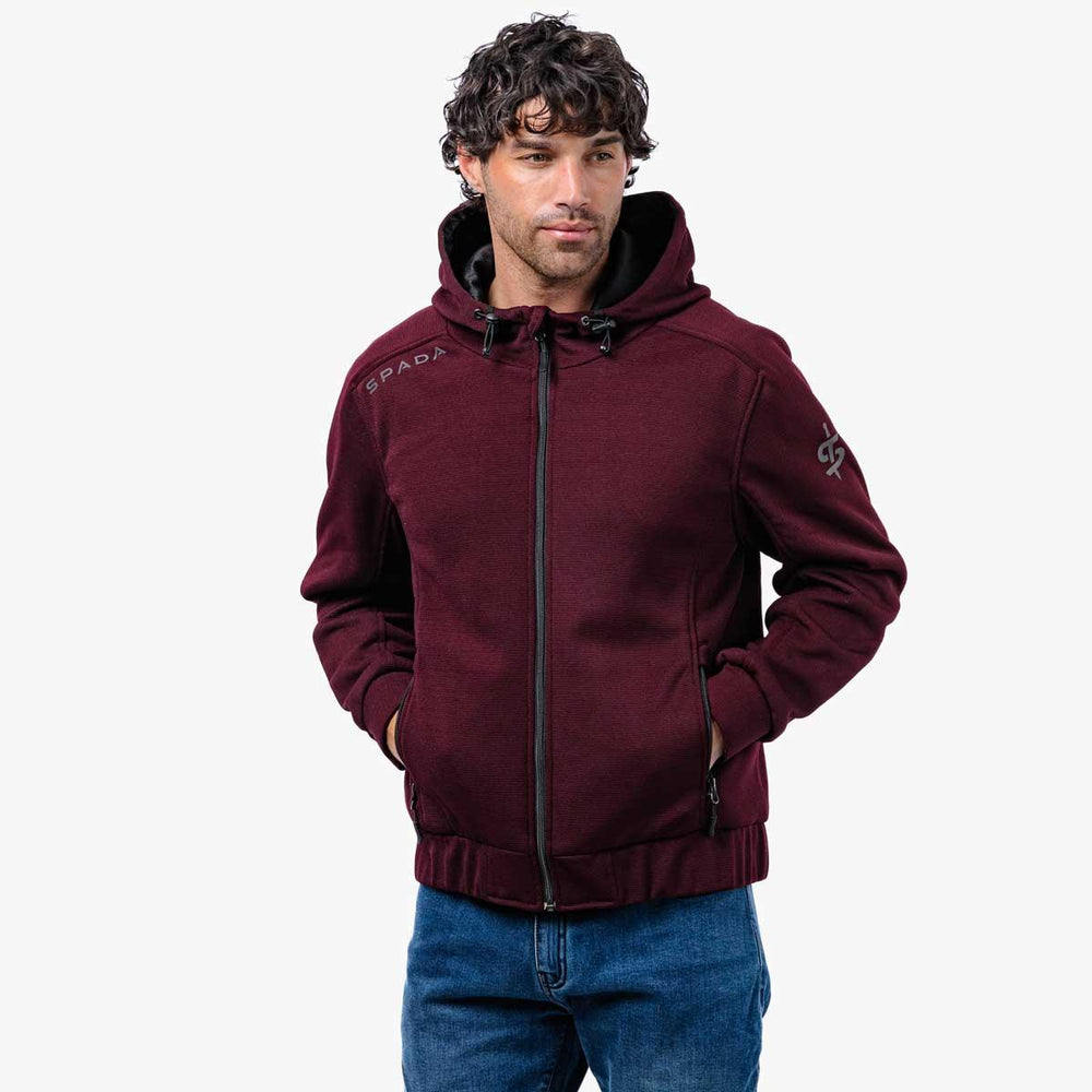 Spada Blade Zip CE Hoodie - Port Red