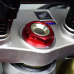 Scar Steering Nut For Honda CR125 2001-2007 - Red