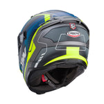 Caberg Avalon X Optic Matt Grey Blue Yellow Helmet