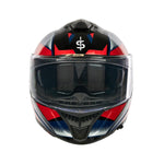 Spada Blade Sabre Full Face Motorcycle Helmet - Black/Blue/Red