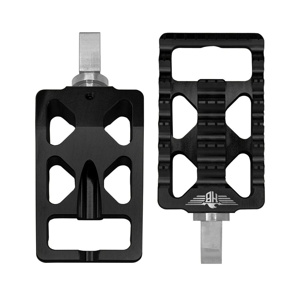 Heinz Bikes Foot Pegs For Harley Davidson FLDE1750 2018-2020 Front - Black