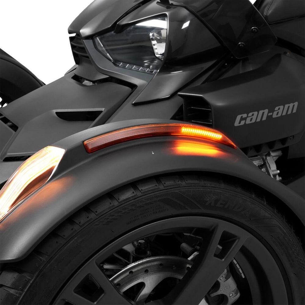 Show Chrome Slayer Front Fender LED Light kit For Can Am Ryker 600 ACE 2019-2024 Amber
