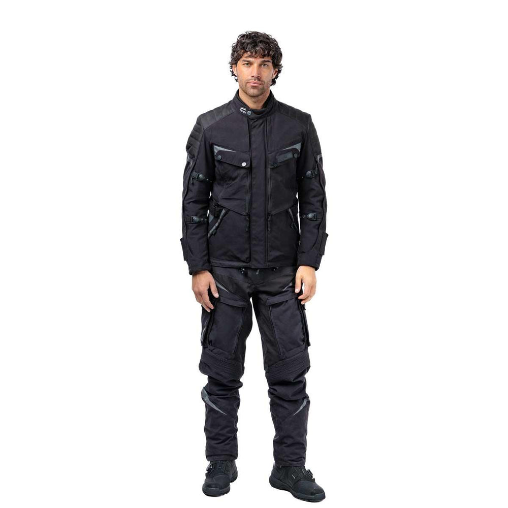 Spada Vanguard Waterproof Motorcycle Jacket - Stealth Black