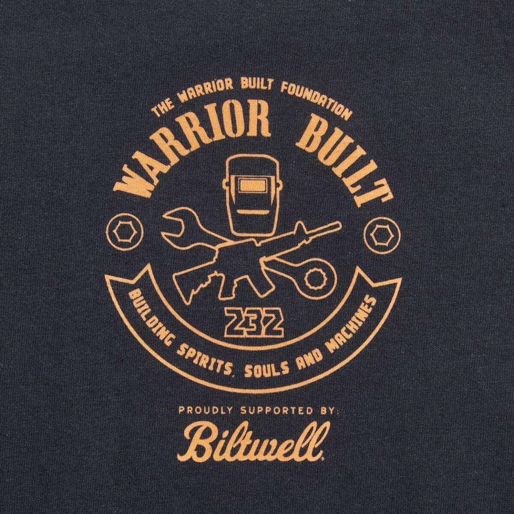 Biltwell Mens Adult Warrior Built Eagle T-Shirt - Black
