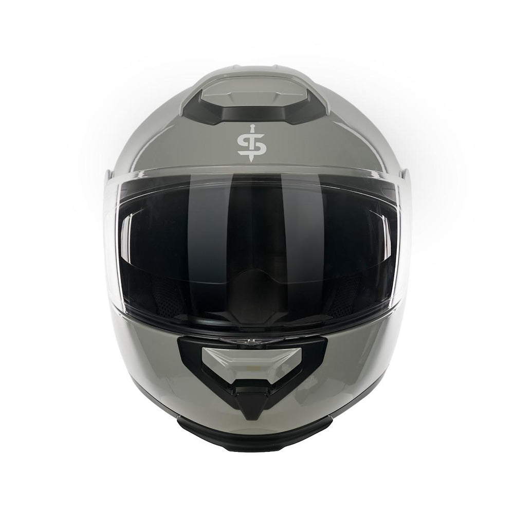 Spada Bastion Flip Front Motorcycle Helmet - Grey