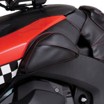 Show Chrome Dual Side Tank Pouches For Can Am Ryker 600 ACE 2019-2024 - Black/Red