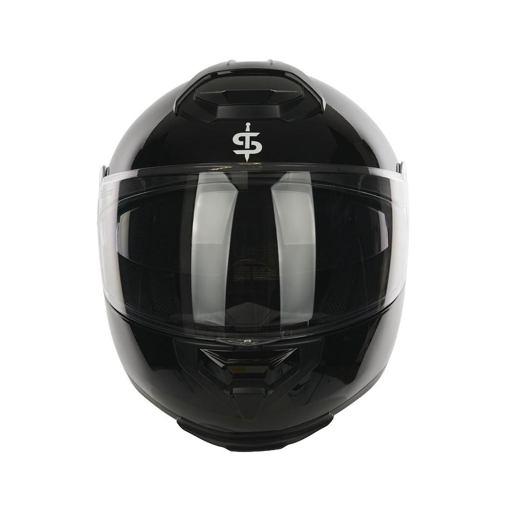 Spada Bastion Flip Front Motorcycle Helmet - Black