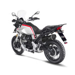 LeoVince LV One Evo Black Edition  Silencer For Moto Guzzi V85 850 TT 2018-2024 Left