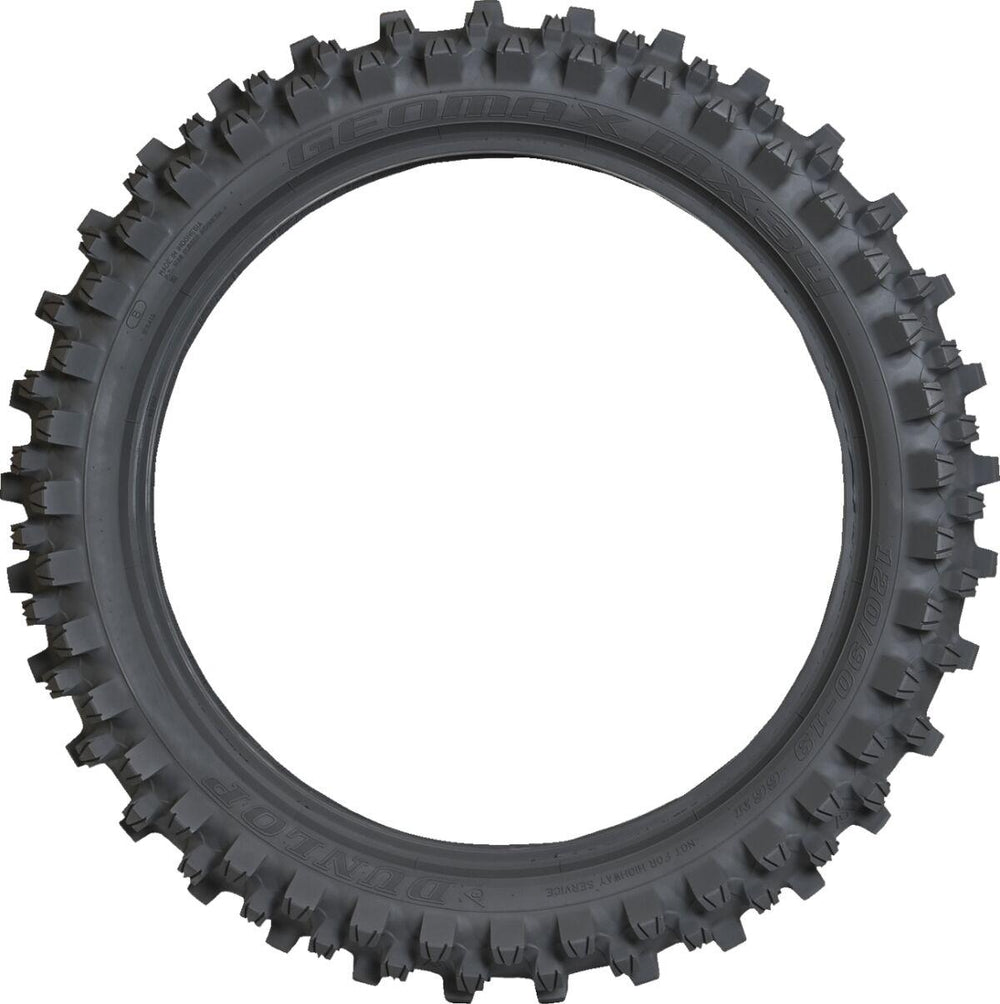 Dunlop Geomax MX34 Rear Tyre Blackwall  41J 70 100-10"