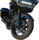 Arlen Ness Carbon Fibre 21" Fat Wrapper Fender For Harley Davidson FLHX 1923 ABS 2024 53 cm (21") Front - Black/Carbon Fiber