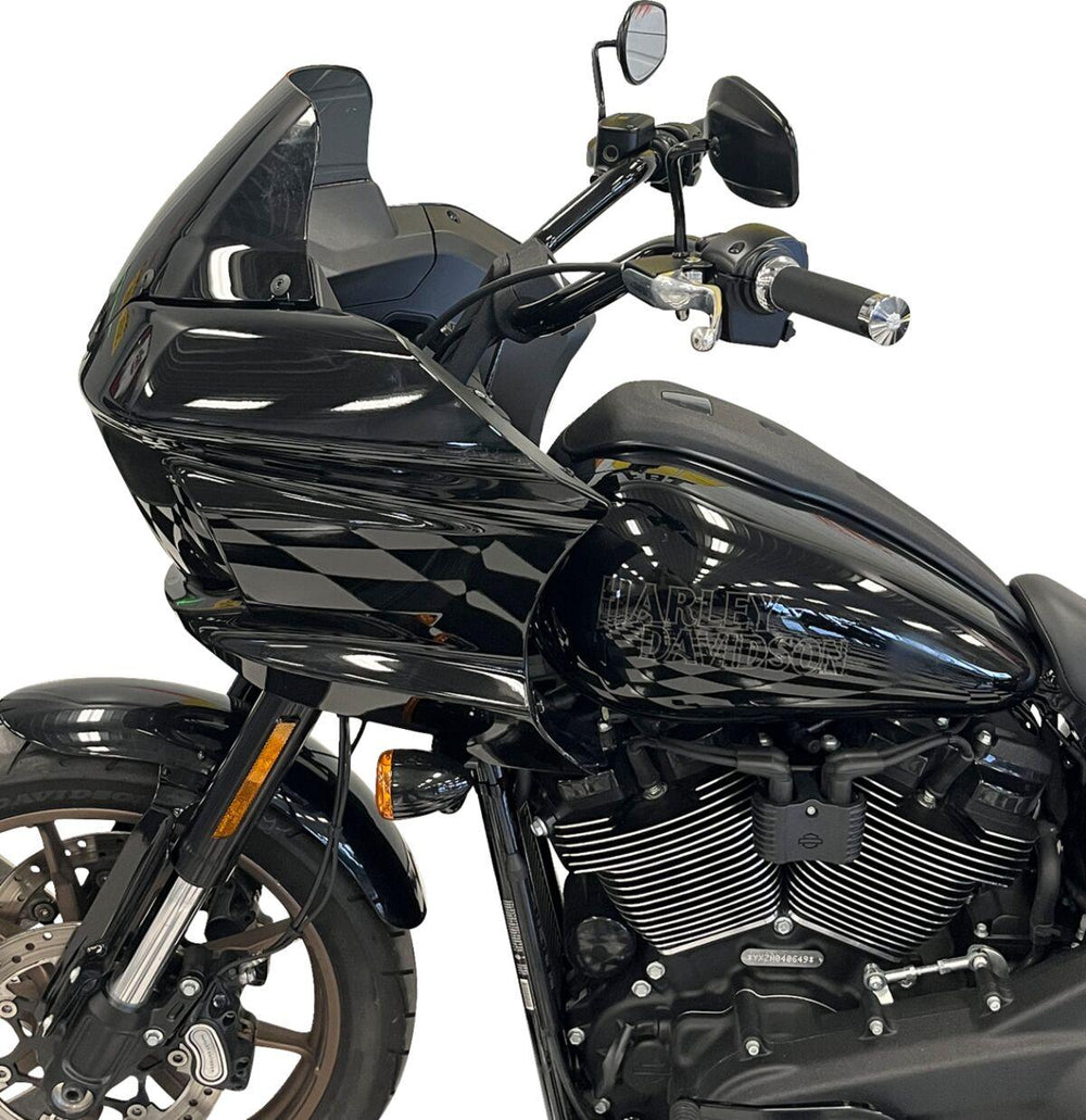 Fat Baggers Inc. 1-1 4" EZ Install Round Top Handlebar For Harley Davidson FXLR 1750 2018-2020 20.5 cm (8") - Black