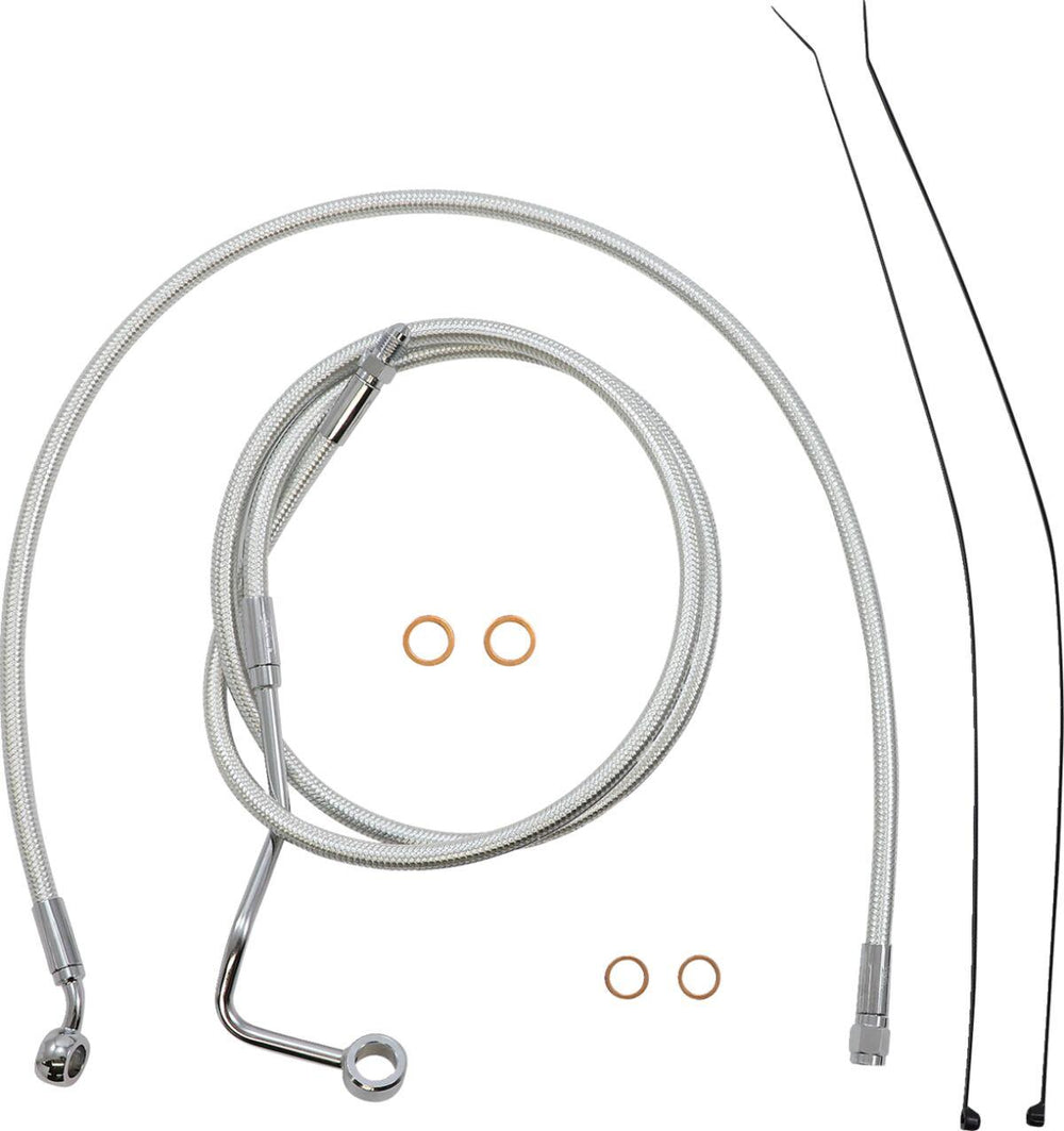 Magnum Shielding Sterling Chromite II Designer Handlebar Cable Install Kit For Harley Davidson FLHR 1750 2021-2022 38 - 43cm (15" - 17") - Chrome Clear-Coated
