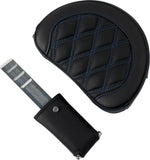 Saddlemen Roadsofa Lattice Stitch Seat For Harley Davidson FLHR 1584 2008 - Black/Blue (Driver Seat Length:38 cm)