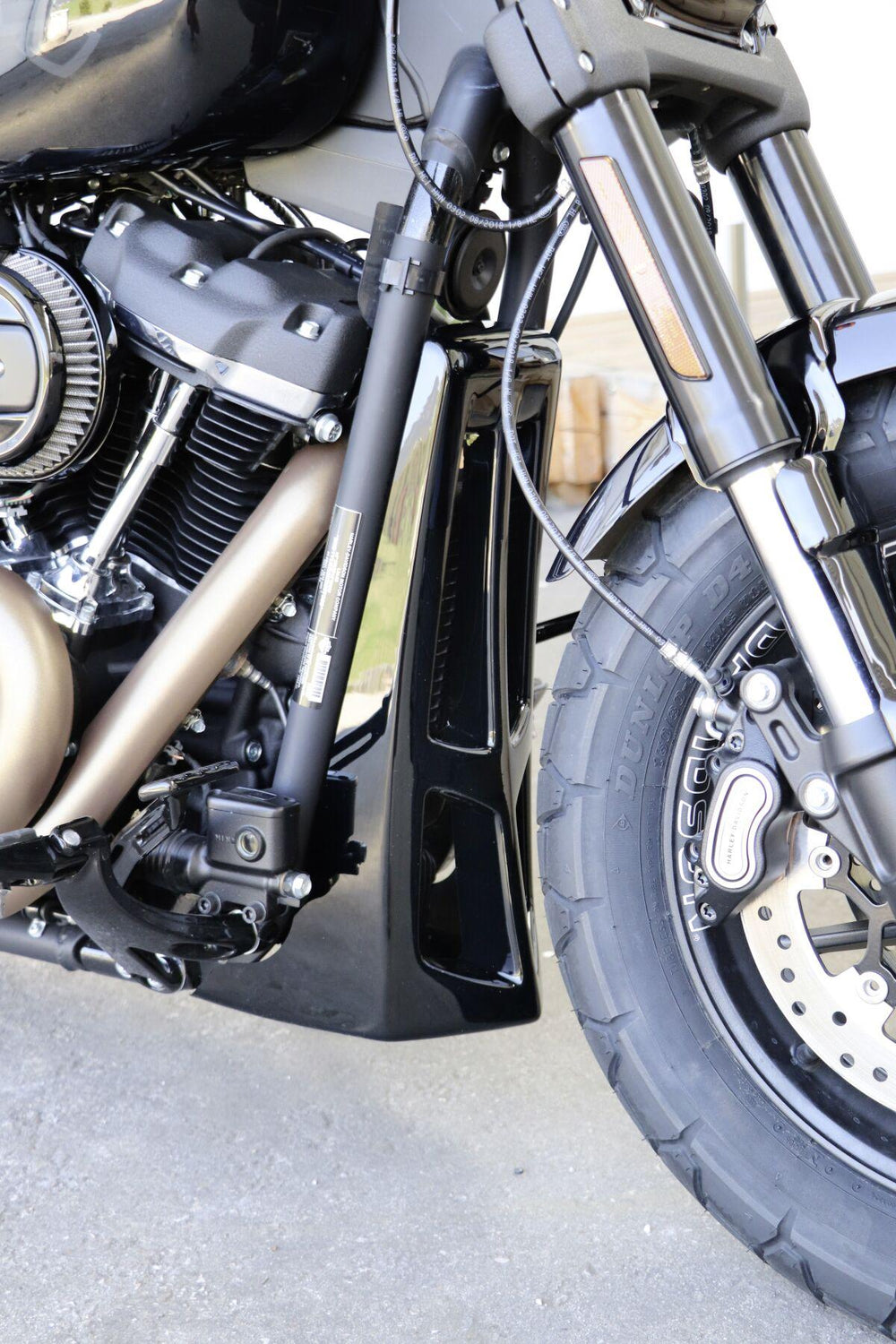 Cult Werk Spoiler Custom For Harley Davidson FLDE 1750 2018-2020 Front - Black