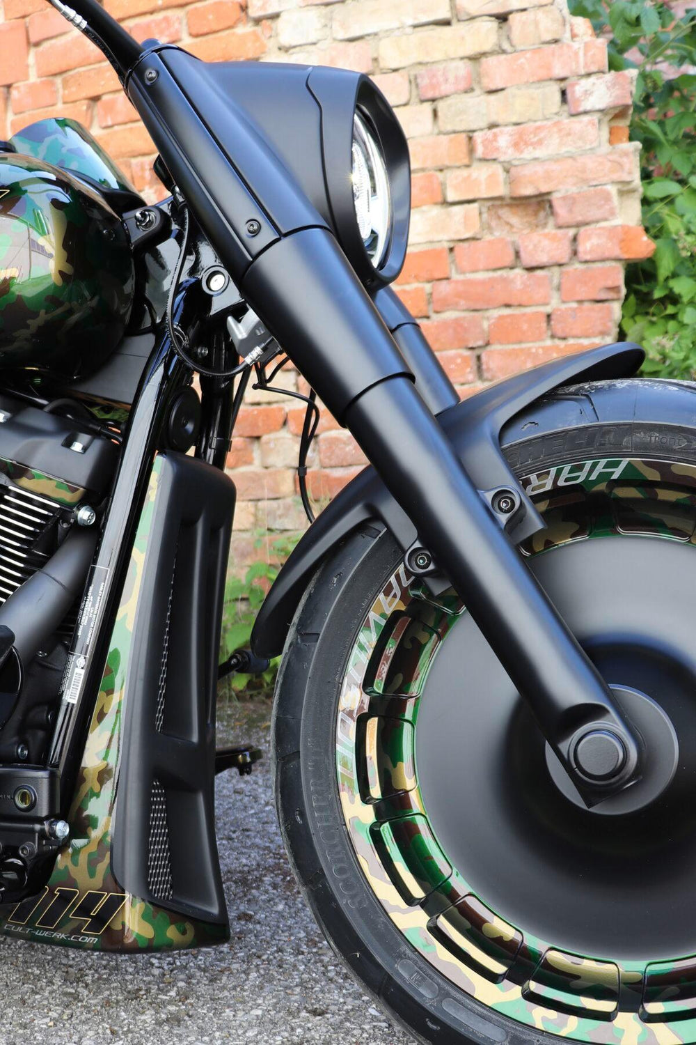 Cult Werk Axle Covers For Harley Davidson FLDE 1750 2018-2020 - Black