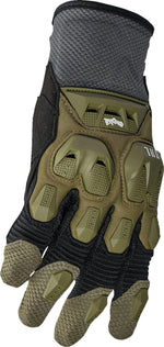 Thor Terrain Gloves - Army Green Black Charcoal
