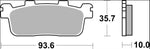 Brembo Prime Carbon Ceramic Brake Pads For Kymco K-XCT 125 I 2013-2014 Rear