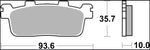 Brembo XS Prime Sintered Brake Pads For Kymco K-XCT 125 I 2013-2014 Rear