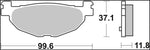 Brembo XS Prime Sintered Brake Pads For Yamaha XP 500 T-Max 2004-2011 Rear