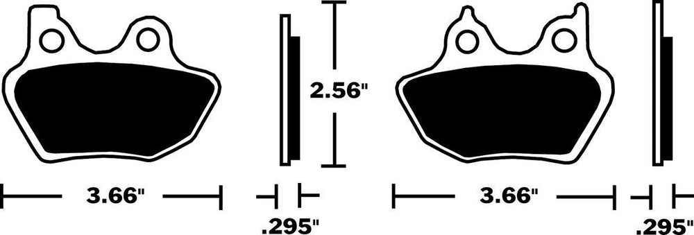 DP Brakes Sintered Metal Brake Pads For Harley Davidson FLHR 1450 1999-2004 Fits Front Or Rear