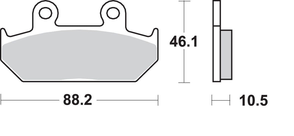 SBS HF Street Ceramic Organic Front Brake Pads For Cagiva Canyon 500 1999-2001