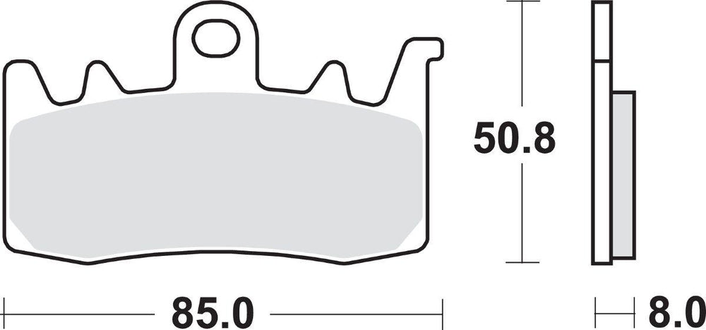 SBS HS Street Excel Sintered Front Brake Pads For Kove 321 RR 2023