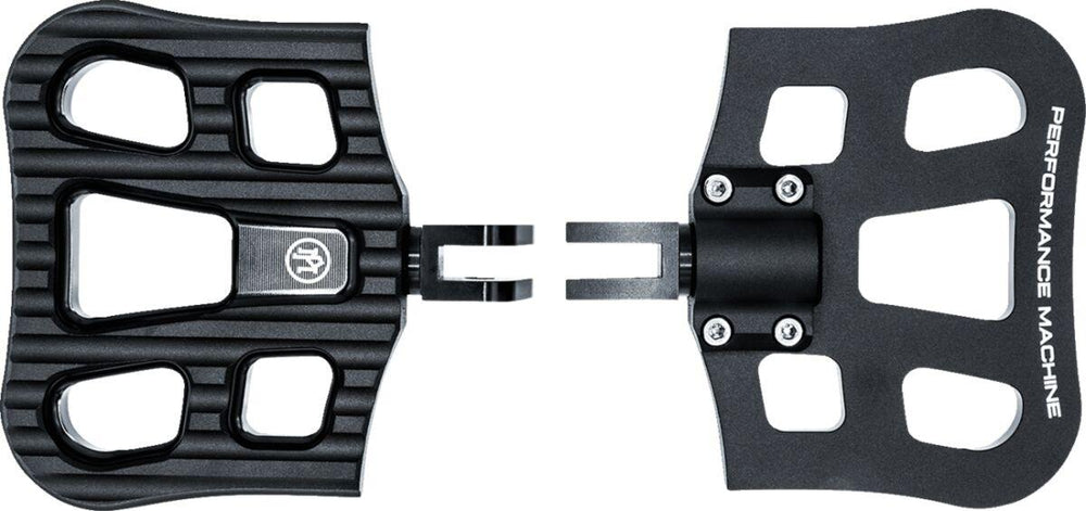 Performance Machine Drifter Floorboards For Harley Davidson FLSB 1750 2018-2024 Front - Black