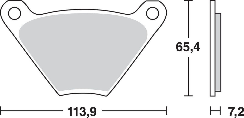 TRW All Round Sintered Metal Brake Pads For Harley Davidson FL 1200 1975-1977 Fit Front Or Rear