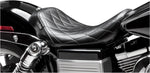LE Pera Bare Bones Solo Seat For Harley Davidson FLD 1690 2012-2013 Diamond Stitch - Black