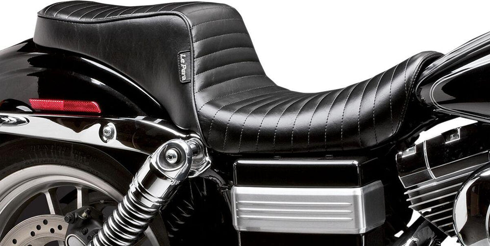 LE Pera Cherokee Seat For Harley Davidson FLD 1690 2012-2013 Pleated - Black