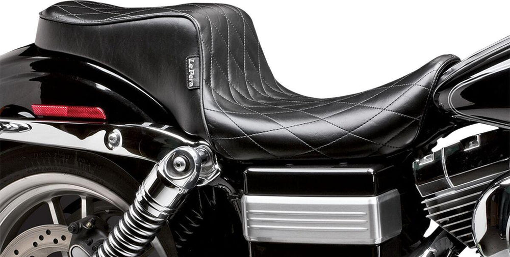 LE Pera Cherokee Seat For Harley Davidson FLD 1690 2012-2013 Diamond Pleated - Black