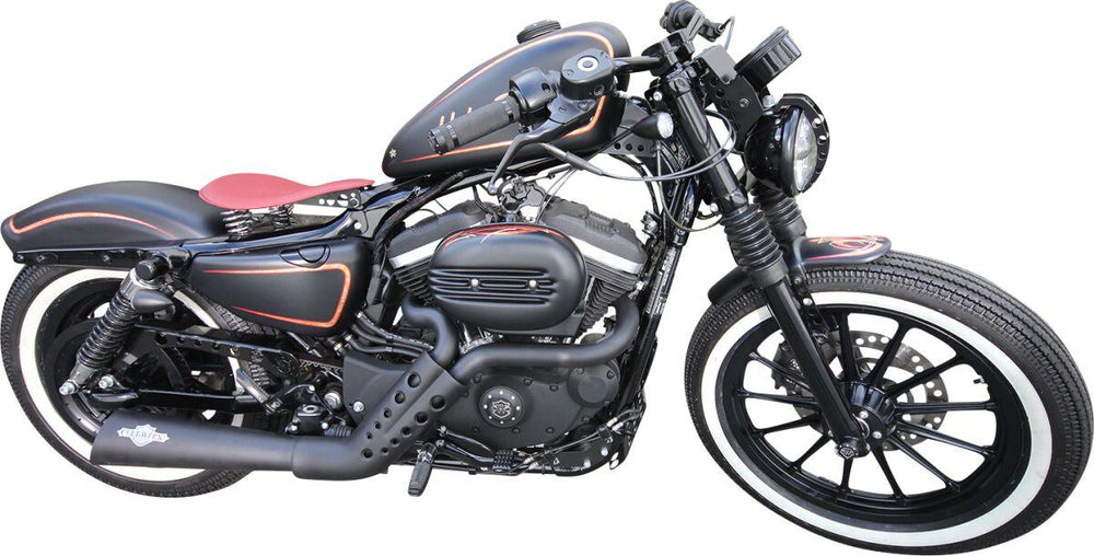 Cult Werk Fin Air Filter Cover For Harley Davidson XL 1200 C 2004-2015 - Raw Black