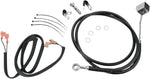 Drag Specialties Stainless Steel Brake Hose Kit For Harley Davidson FLSTC1340 1988-1999 Rear - Black