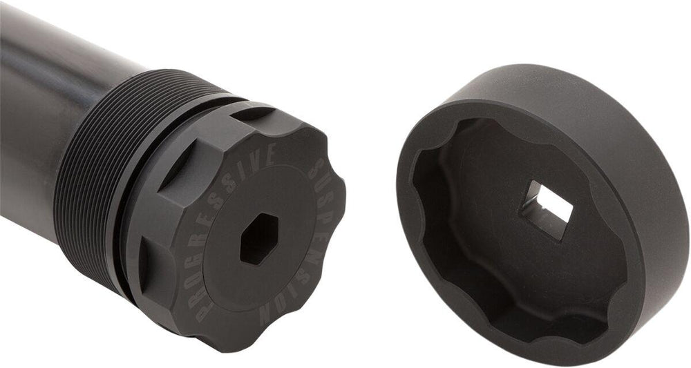 Progressive Suspension Monotube Fork Cartridge Kits For Harley Davidson FLD 1690 ABS 2016 - Black/Chrome