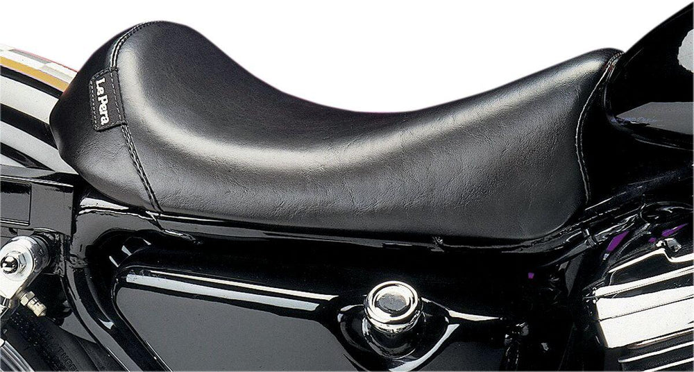 LE Pera Bare Bones LT Solo Seat For Harley Davidson XL1200C 1996-2003 Smooth - Black