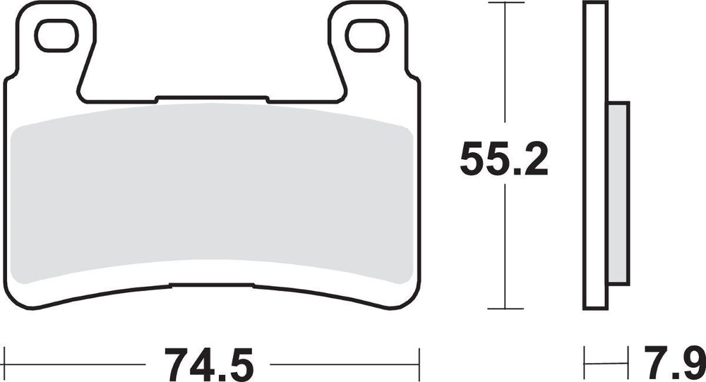 SBS HS Street Excel Sintered Front Brake Pads For Kawasaki ZX-6 R 636 2013-2025