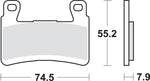 SBS HS Street Excel Sintered Front Brake Pads For Kawasaki ZX-6 R 636 2013-2025