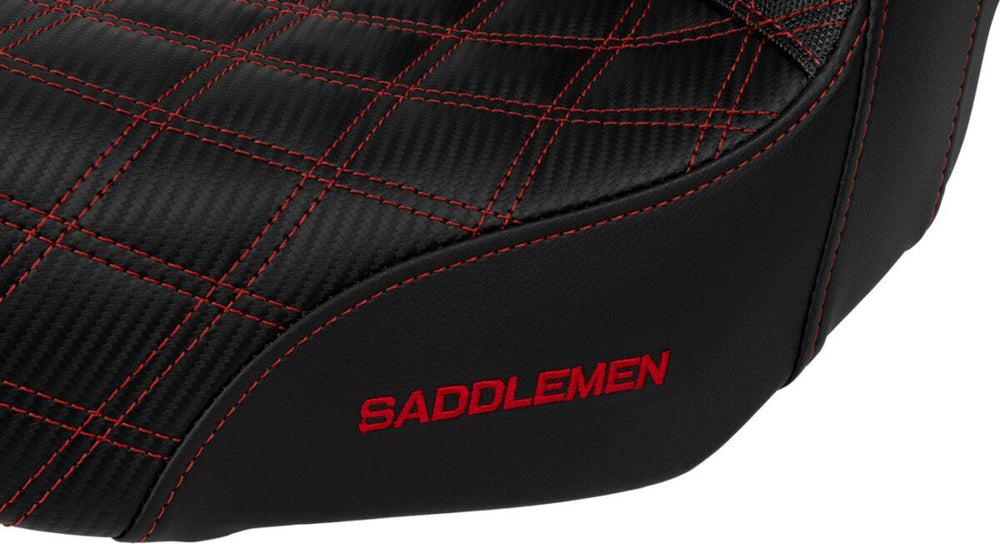 Saddlemen Pro Series SDC Performance Grip Seat For Harley Davidson FLD 1690 2012-2013 - Black/Red