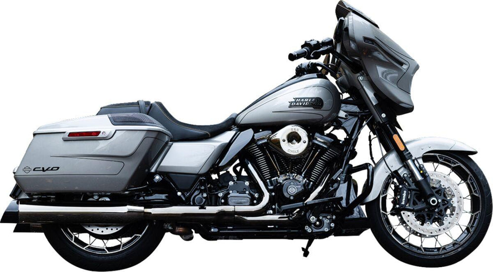 S&S Cycle Stealth Air Cleaner Kit For Harley Davidson FLHX 1923 2024-2025 - Chrome Lava Chrome