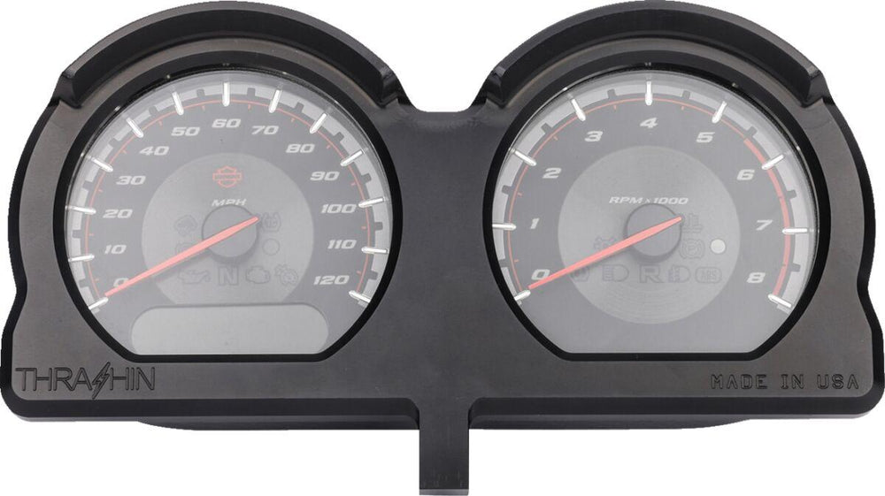 Thrashin Supply Co Gauge Relocation Kit For Harley Davidson FLTRK 1868 2020-2024 Front - Black