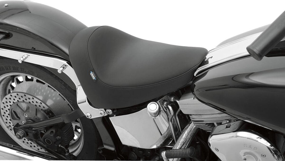 Drag Specialties Smooth Solo Seat For Harley Davidson FLST 1340 1987-1990 - Black
