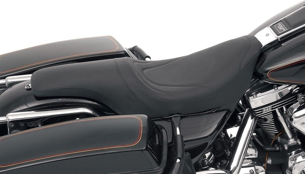 Drag Specialties Predator Mild Stitched Seat For Harley Davidson FLHR 1340 1997-1998 - Black