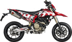 Akrapovic Line Silencers For Ducati Hypermotard 698 2024-2025