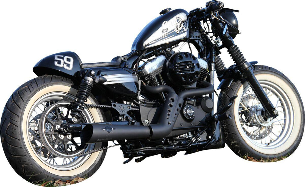 Cult Werk Short Belt Guard For Harley Davidson XL 1200 C 1996-2020 - Black