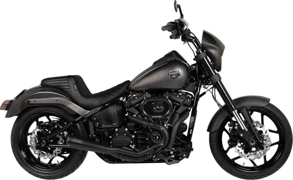 Saddlemen Side Covers For Harley Davidson FLFBS 1923 ABS 2025-2026 - Black/Carbon Fibre